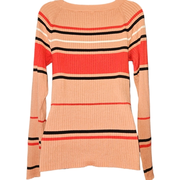 NWT Express Fitted Ribbed Crew Neck Long Sleeve Sweater - Picture 3 of 3